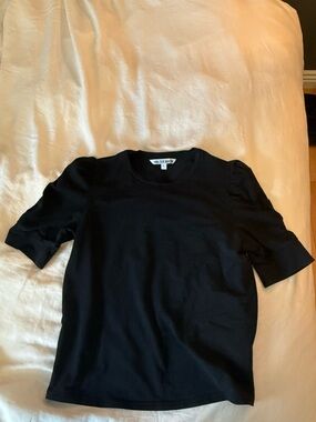 Black Short-Sleeve Crewneck Shirt - Walter Baker